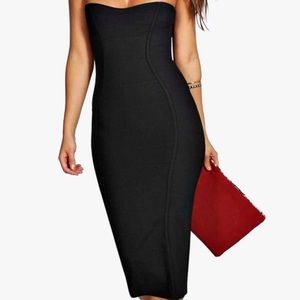 Boohoo Bandage Midi Dress
